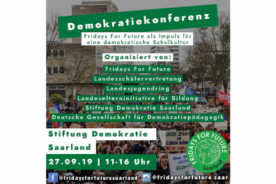 Veranstaltungshinweis: DEMOKRATIEKONFERENZ am 27. September in Saarbrücken