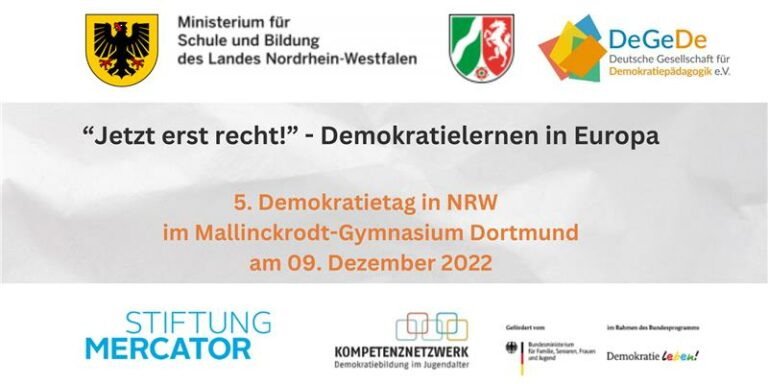 5. Demokratietag in NRW am 09.12.2022