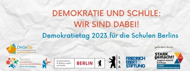Save the Date – Der Demokratietag 2023 für die Berliner Schulen!