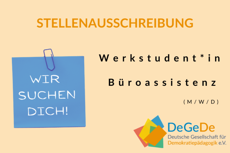 Stellenausschreibung: Werkstudent*in Büroassistenz (m/w/d)
