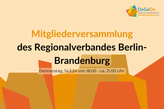 Mitgliederversammlung des Regionalverbandes Berlin-Brandenburg
