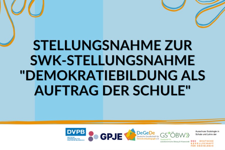 Stellungnahme zur SWK-Stellungsnahme „Demokratiebildung als Auftrag der Schule“