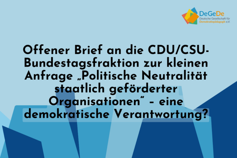 Offener Brief an die CDU/CSU-Bundestagsfraktion