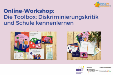 Online-Workshop: Die Toolbox: Diskriminierungskritik und Schule kennenlernen