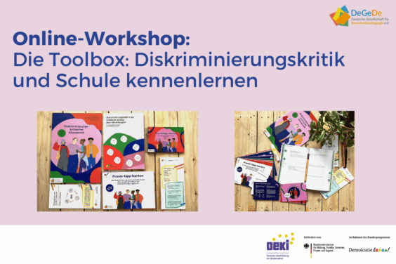 Online-Workshop: Die Toolbox: Diskriminierungskritik und Schule kennenlernen